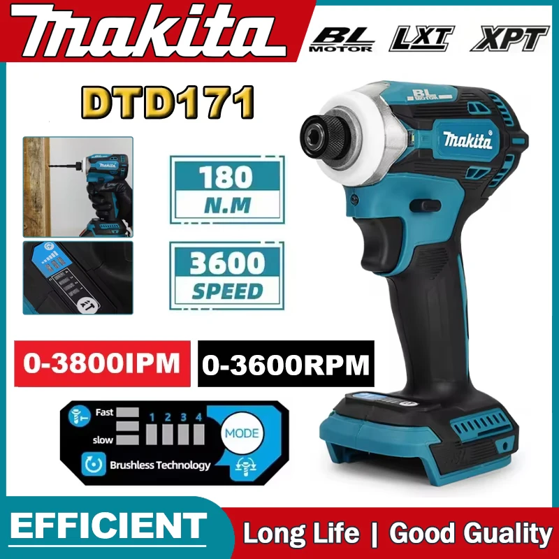 Brushless Cordless Electric Drill 18V - マキタ DTD171 ブラシレス インパクトドライバー 充電式ドライバー ドリル