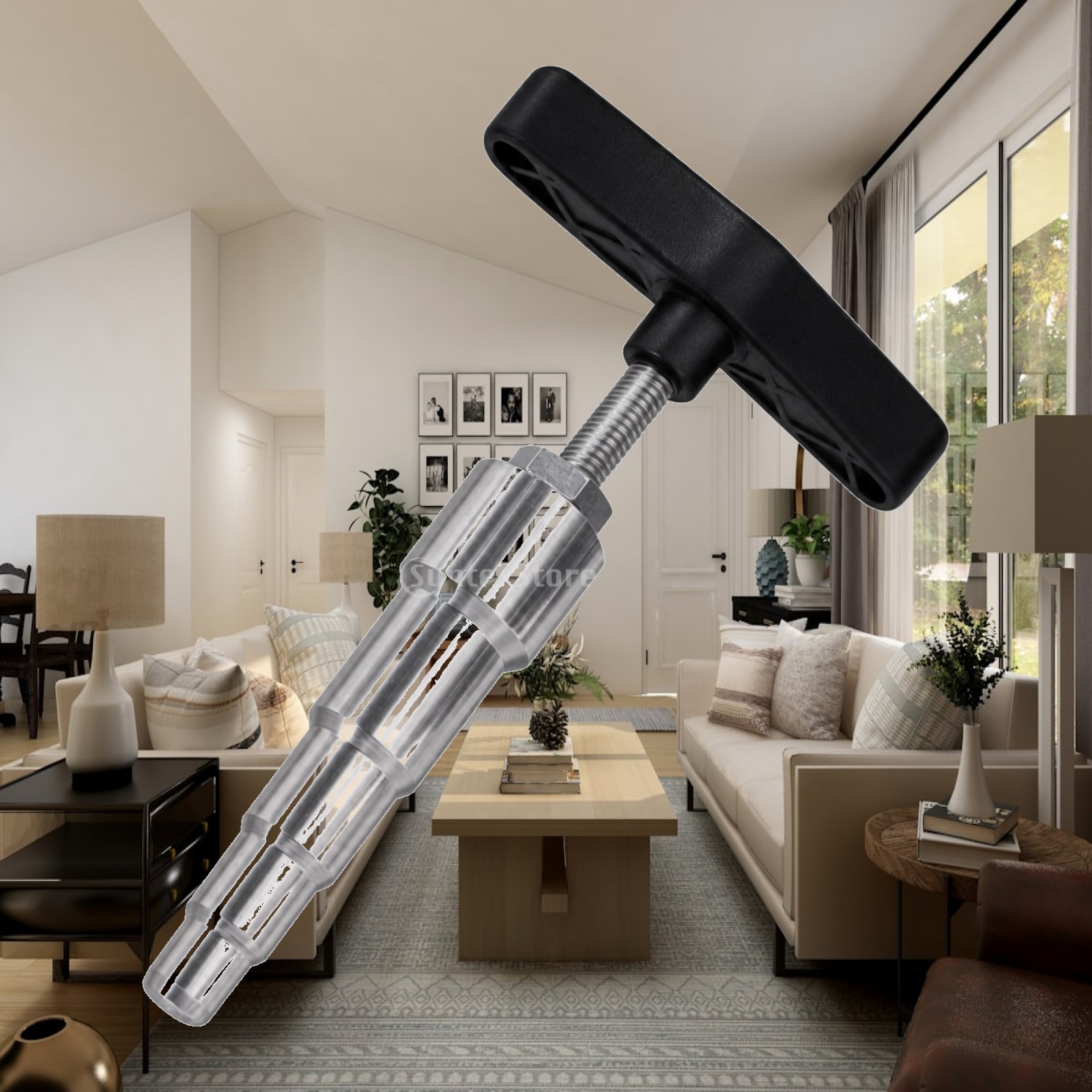 Plumbing - 手動式パイプ拡管器。T型ハンドル付きで、頑丈な構造。配管工や配管修理に最適。