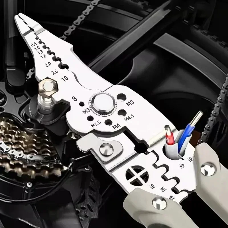 圧着工具、ワイヤーストリッパー、28in1多機能電気工事用プ - Automatic Wire Stripper Cutter のレビューと価格
