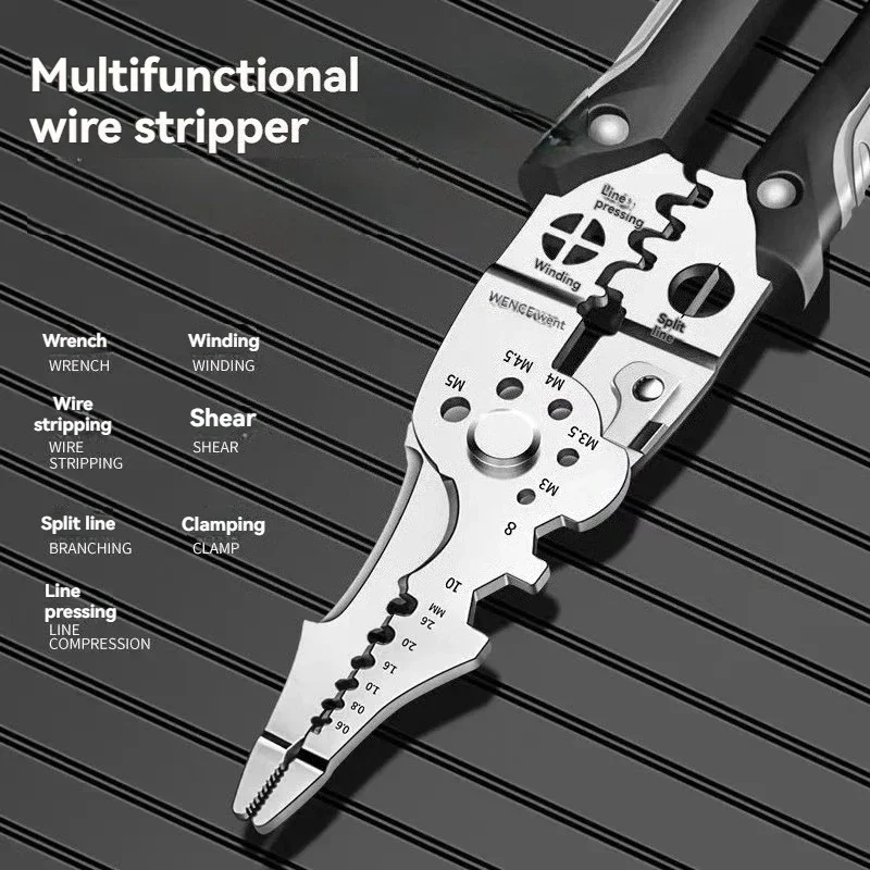 圧着工具、ワイヤーストリッパー、28in1多機能電気工事用プ - Automatic Wire Stripper Cutter のレビューと価格