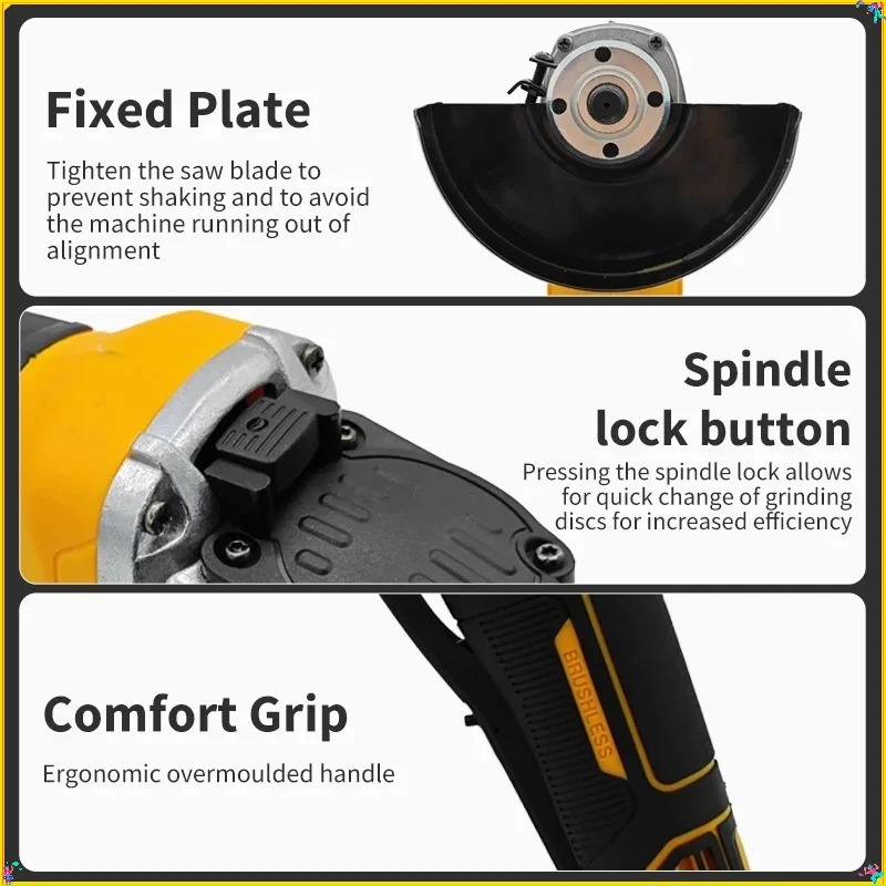 デウォルト 125mm フラットヘッド アングルグラインダー - Brushless Angle Grinder Battery Powered のレビューと価格