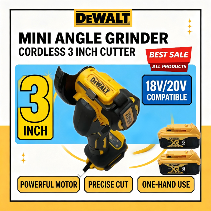 DEWALT 18/20V ブラシレス コードレス アングル - Brushless Angle Grinder Battery Powered のレビューと価格