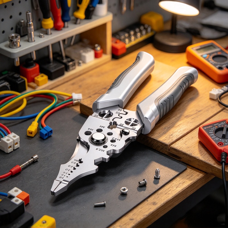 頑丈な工業用ワイヤーストリッパー。多機能電気ペンチ、ワイヤー - Automatic Wire Stripper Cutter のレビューと価格