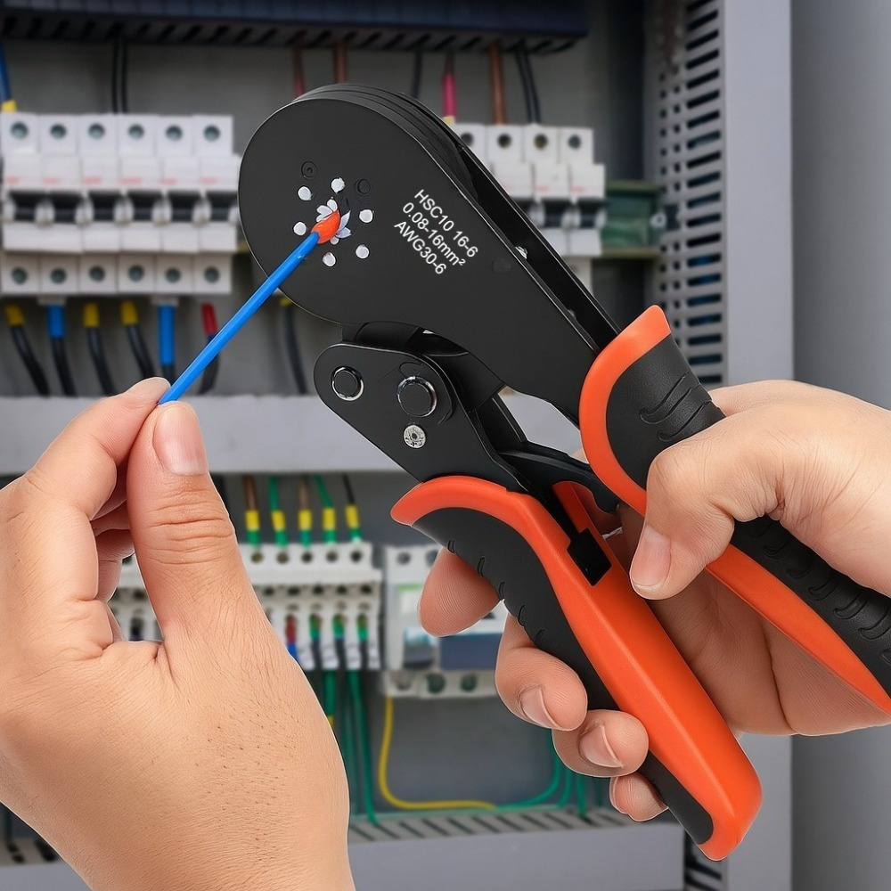 HSC8 16-6 六角形クリンパーキット、800個のPVC - Automatic Wire Stripper Cutter のレビューと価格
