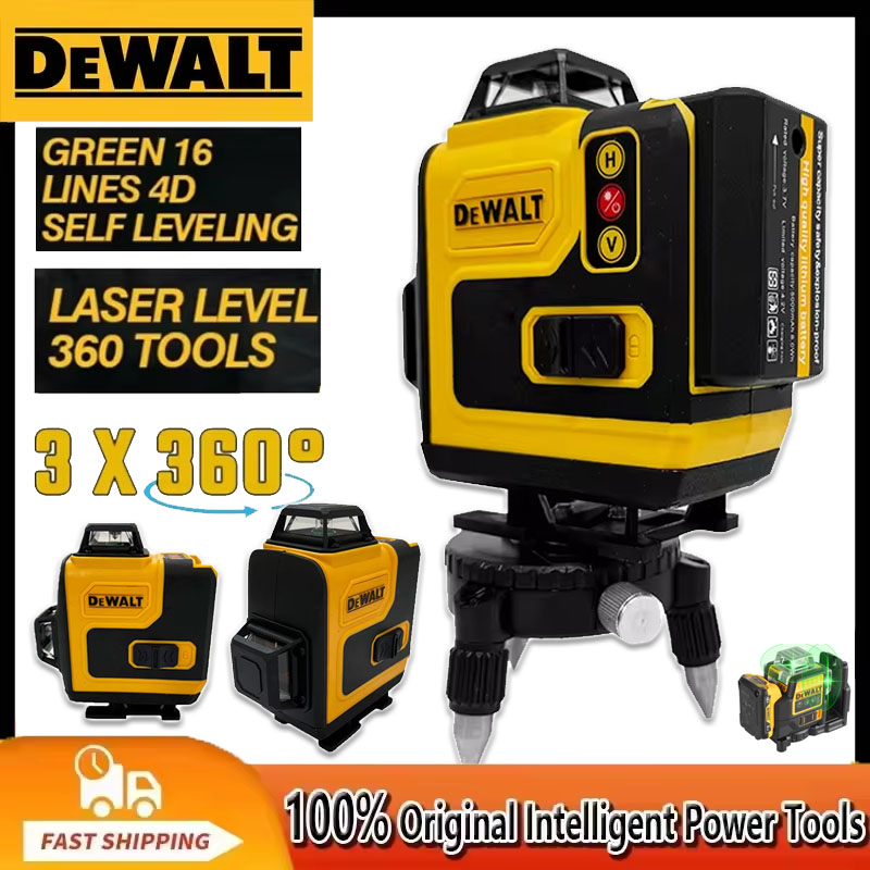 Dewalt レーザーレベル 360 グリーン 16 ライン - Laser Level 16 Lines 4D Green のレビューと価格